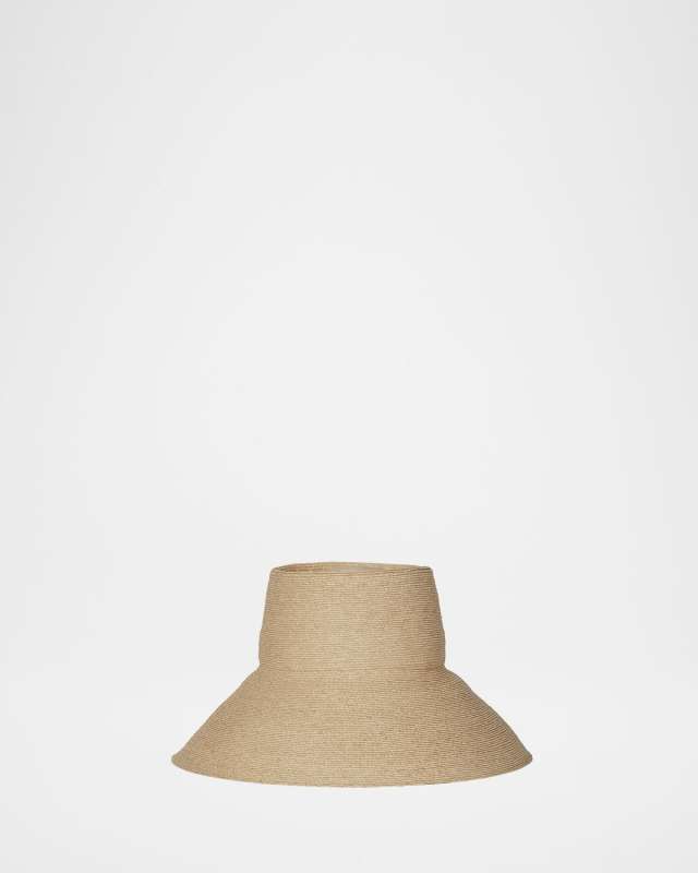 Suni Straw Wide Brim Bucket Hat